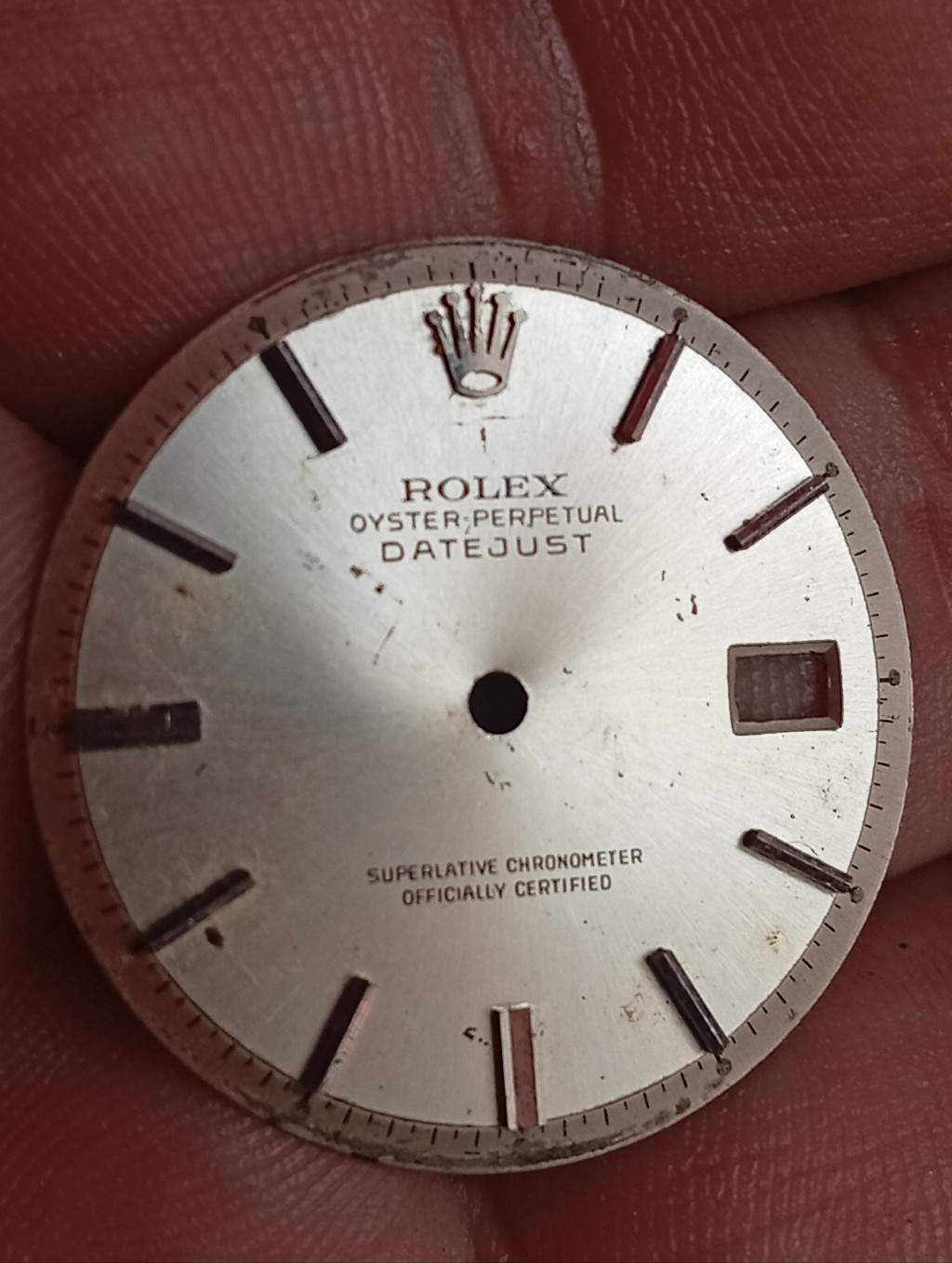 Rolex Datejust Silver Watch Dial